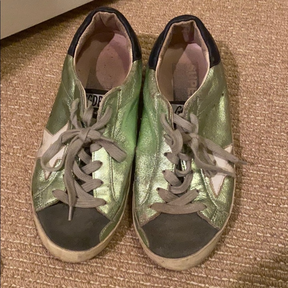 Green Metallic Golden Goose